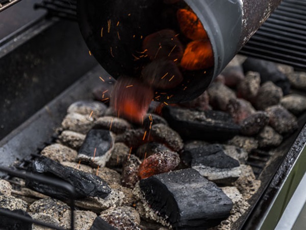 Wood can be added to give extra flavour to your barbecue.