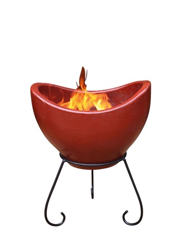 Gardeco Nebulo Contemporary Clay Fire Pit