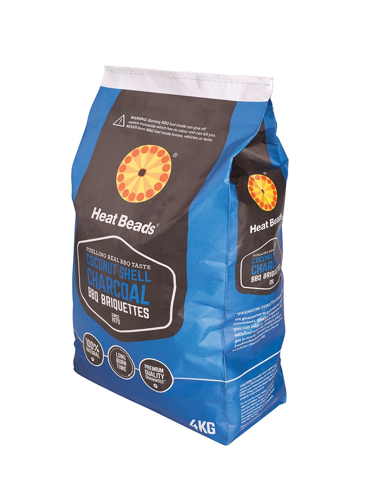 Heat Beads® 4kg Coconut Shell Charcoal BBQ Briquettes