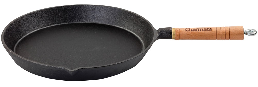 24cm Round Cast Iron Frying Pan