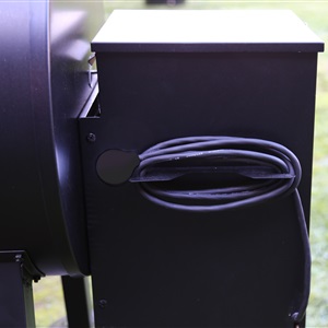 Power-cord storage for Charmate Pellet Smoker