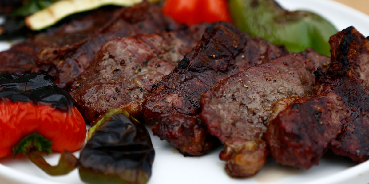 Simple Steak on the Cob Barrel