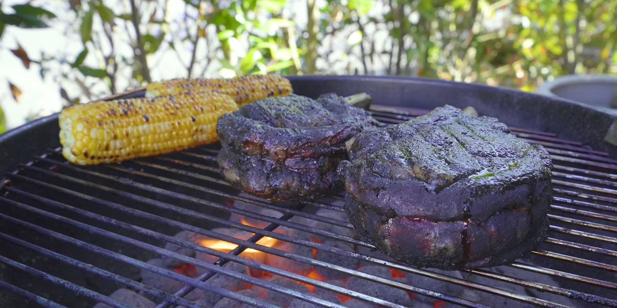 Reverse Seared Tomahawk Steaks